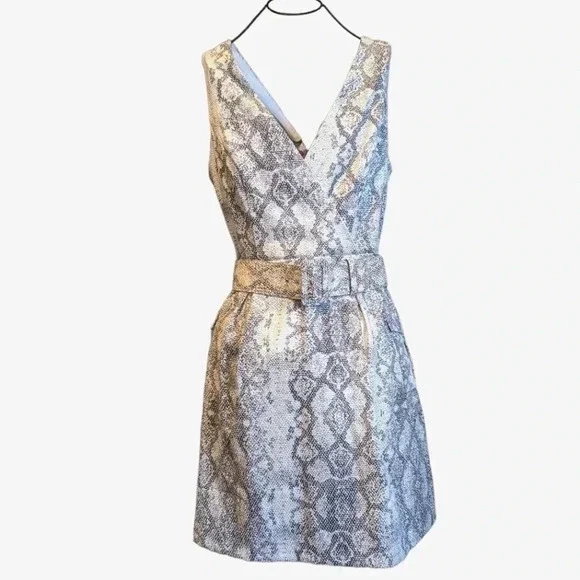 Julia Jordan SNAKE PRINT SHIFT DRESS - Picture 2 of 4